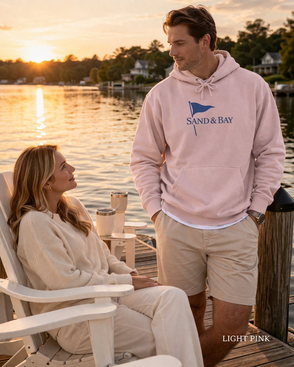 Premium Sand & Bay Flag Hoodie