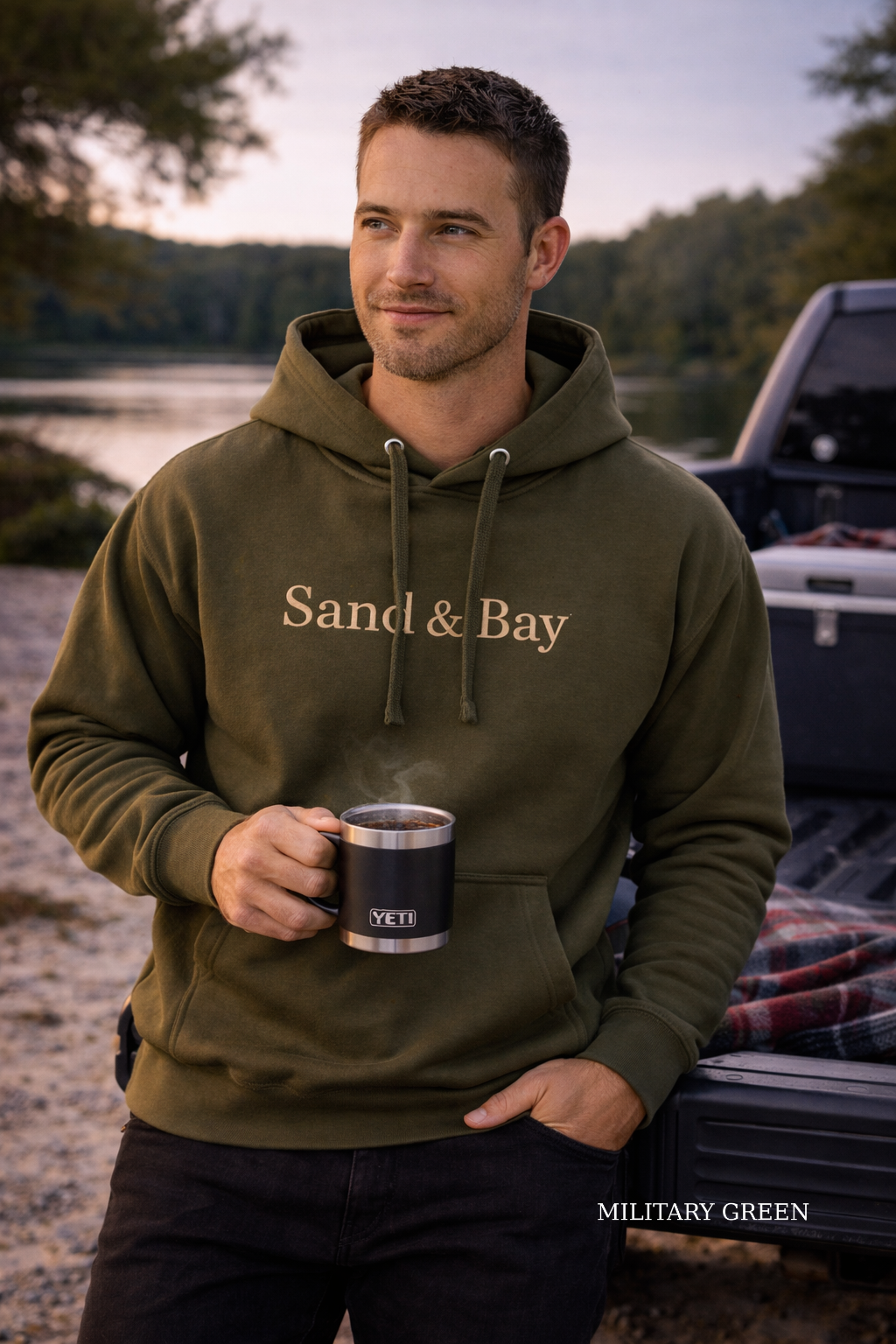 Premium Sand & Bay Hoodie