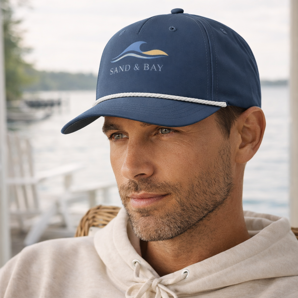 Navy Rope Hat Sand & Bay 