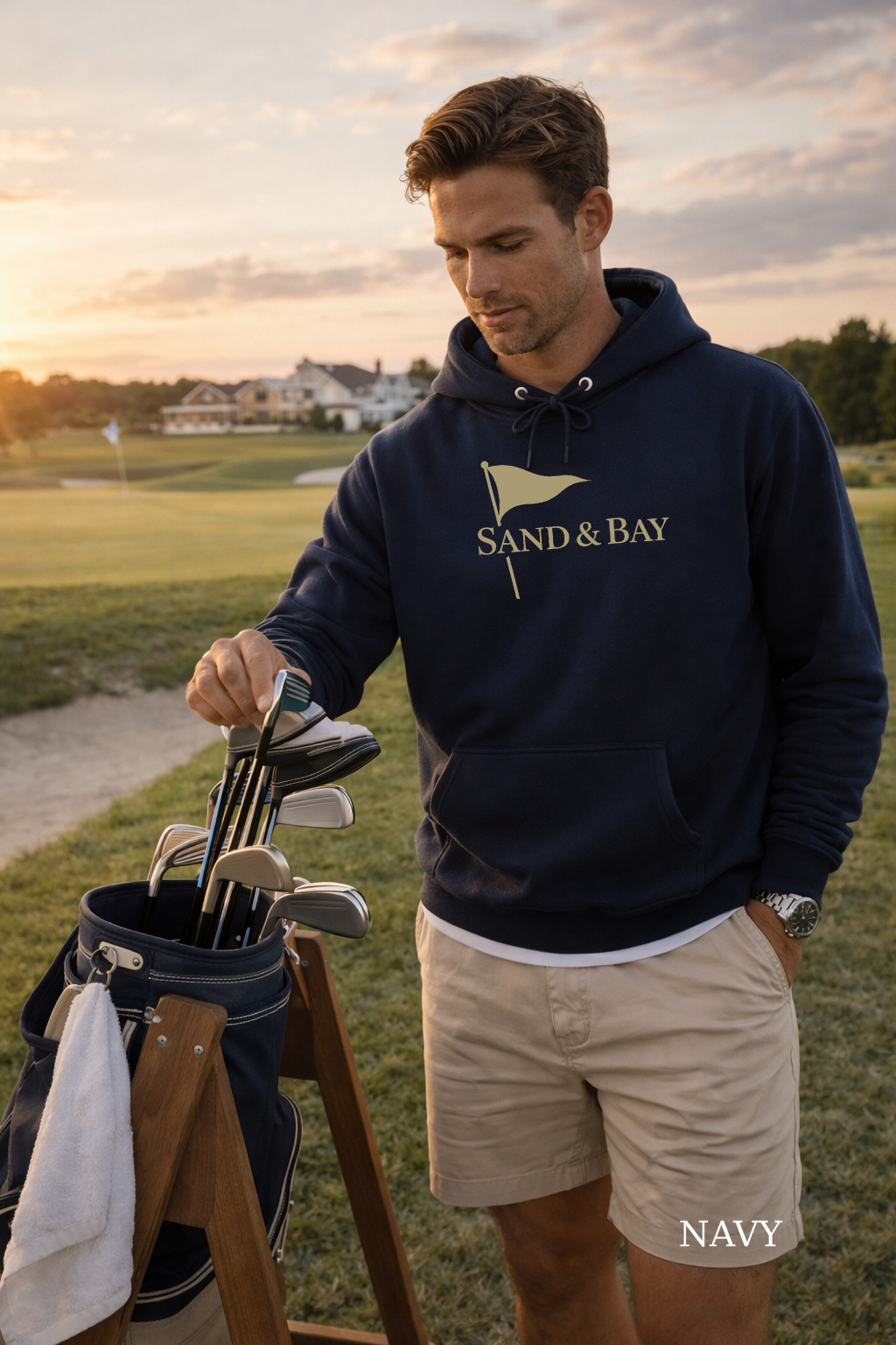 Premium Sand & Bay Flag Hoodie