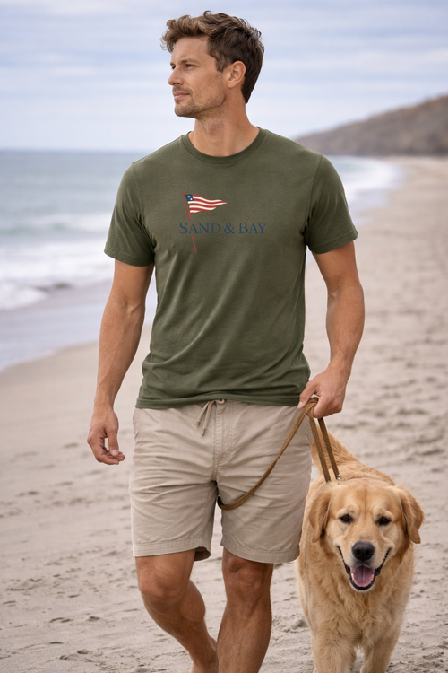 America Golf Flag Tee