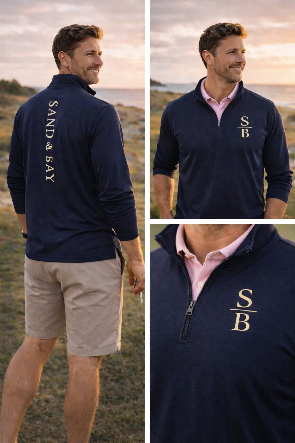 Lightweight quarter-zip pullover