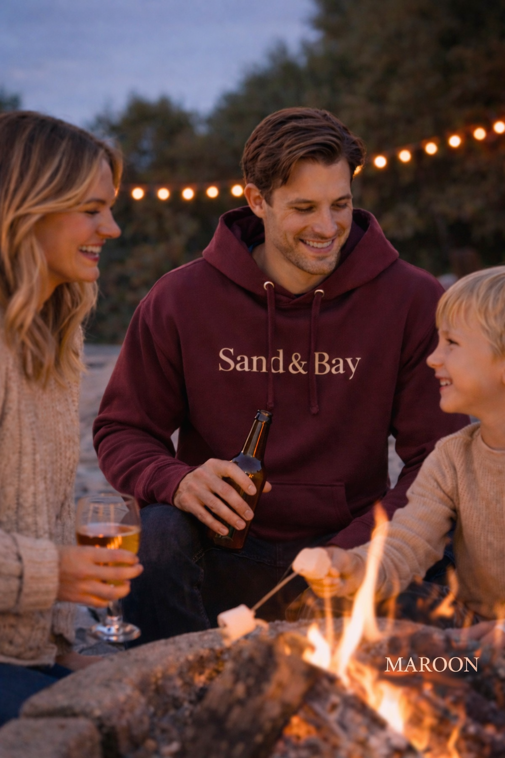 Premium Sand & Bay Hoodie